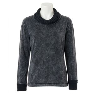 NEW ANGEL APPAREL cowl neck sweater in charcoal